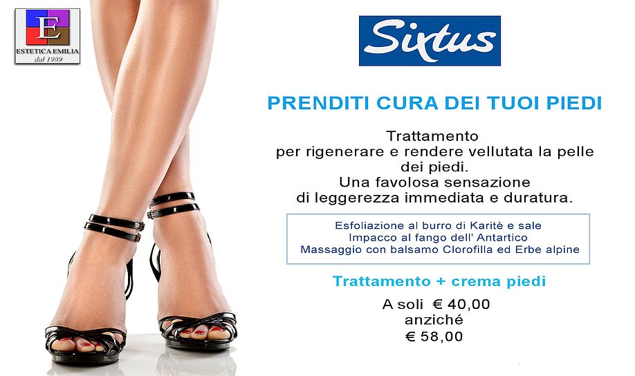 Estetica Emilia promo massaggio piedi SIXTUS