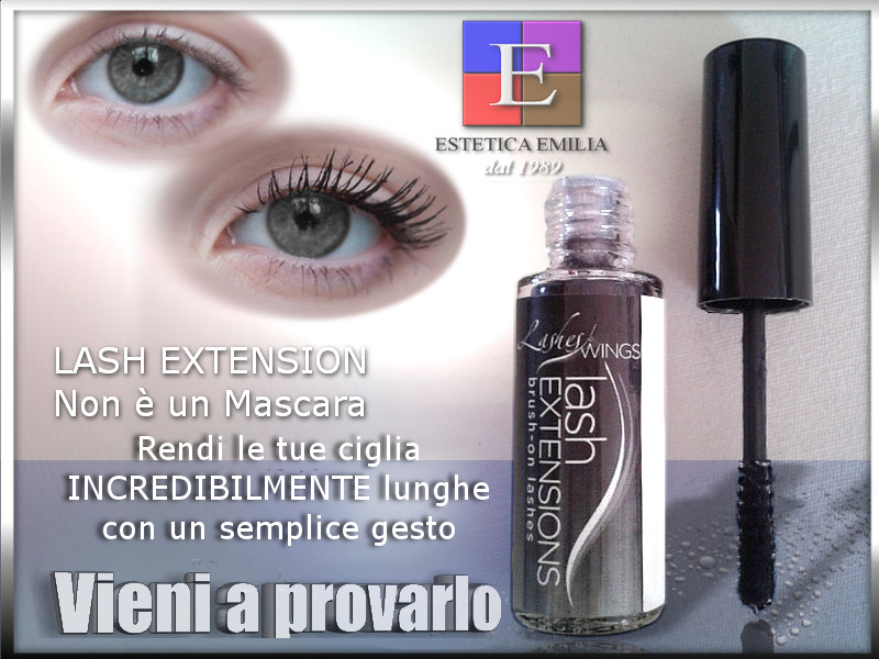 Estetica Emilia banner promo allungatore per ciglia/lash extensions